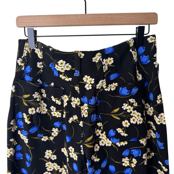 MAEVE Anthropologie The Colette Wide Leg Crop Pant Floral Size 29 - Picture 6 of 11